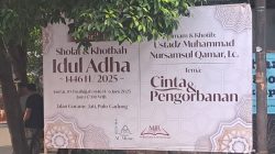 Ustadz Nursamsul Qamar Berikan Khutbah Idul Adha  di Jalan Gurame Rawamangun